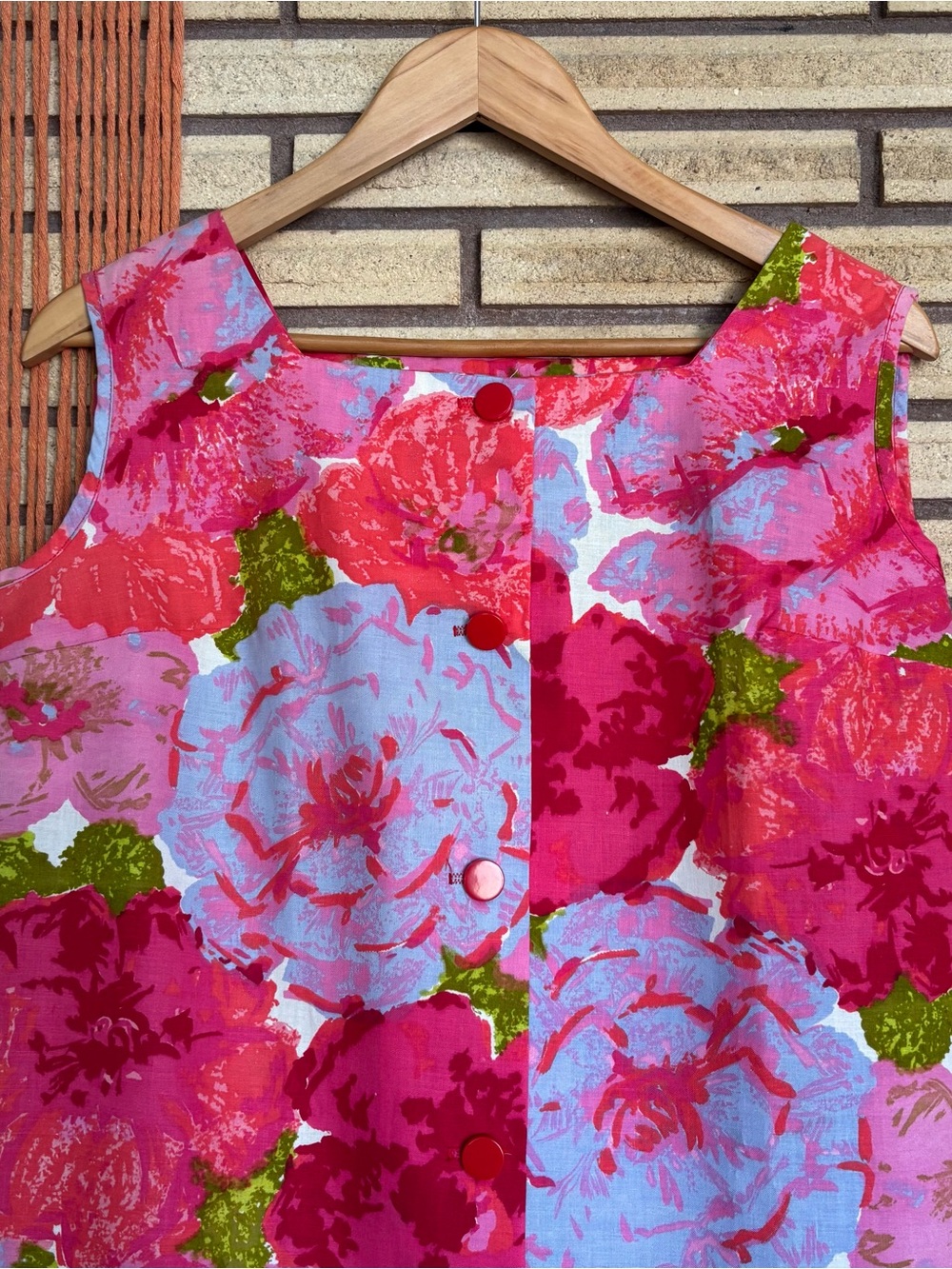 70's Floral Shift Dress - NEW - Size 8 - 10 - Summer Shift - Floral Summer Dress - Picture 8 of 11